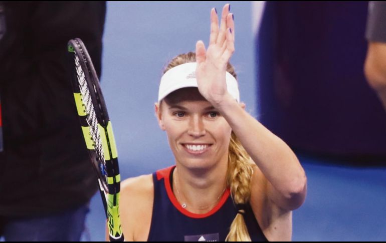 La danesa celebra tras vencer a la  china Qiang Wang ayer en Semifinales. EFE