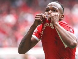 El colombiano convirtió un elegante tanto al 85' para darle la ventaja definitiva a los Choriceros. AFP/R. Vázquez