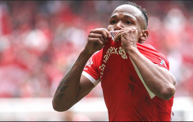 El colombiano convirtió un elegante tanto al 85' para darle la ventaja definitiva a los Choriceros. AFP/R. Vázquez