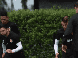 El entrenamiento del Atlas fue y será a puerta cerrada durante toda la semana. TWITTER  / @atlasfc