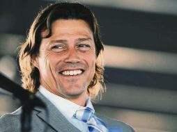 Matías Almeyda lució contento en su presentación como estratega del equipo de San José, California. @SJEarthquakes