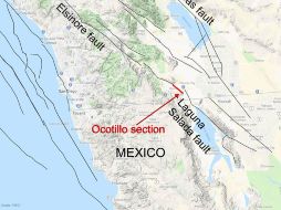 La NASA plantea que en el Golfo de California existe una zona de expansión donde las placas se están separando. ESPECIAL / nasa.gov