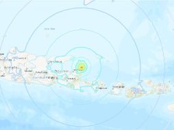 El temblor se registró al noreste de la punta oriental de Java, a unos 40 km de la isla, y a una profundidad de 10.3 km, según el USGS. ESPECIAL/USGS