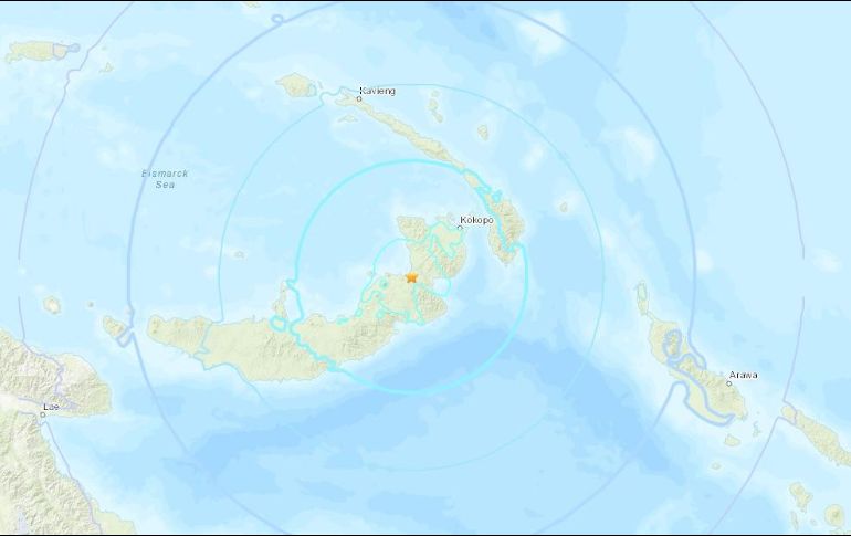 El sismo ocurrió a una profundidad de 39.5 kilómetros. ESPECIAL/USGS