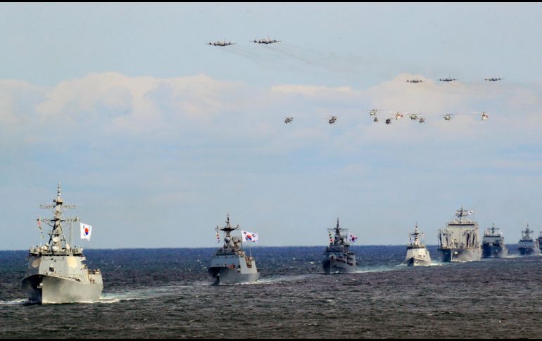 Destructores la Armada surcoreana. En 2010, el hundimiento de uno de sus buques le costó la vida a 46 marinos. Corea del Norte siempre ha negado su responsabilidad en el incidente, que derivó en sanciones económicas. AP/J. Park