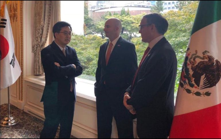 Gonález Anaya presentó el panorama de México en materia de inversiones, en especial los sectores infraestructura, energía, zonas económicas especiales y asociaciones público-privadas. TWITTER/SHCP_mx