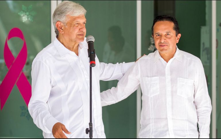 López Obrador dio a conocer que el hijo del ex gobernador Mario Villanueva le entregó una carta para ser liberado. NTX / J. Pazos