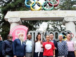 La antorcha con la flama olímpica fue llevada al estadio de Ciudad Universitaria. TWITTER/@COM_Mexico