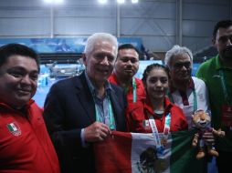 Padilla (C) reveló que el Comité Olímpico Internacional planea modificar el cuaderno de cargos para las ciudades que desean ser sedes. TWITTER/@COM_Mexico