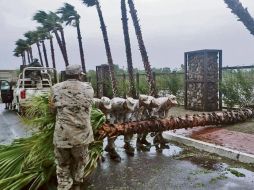Soldados de IV Zona Militar (Hermosillo) aplica el Plan DN-IIIE en su “Fase de Auxilio” en Guaymas y Empalme. ESPECIAL