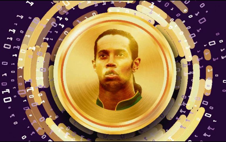 La cara del ex astro brasileño destaca en la moneda virtual. ESPECIAL