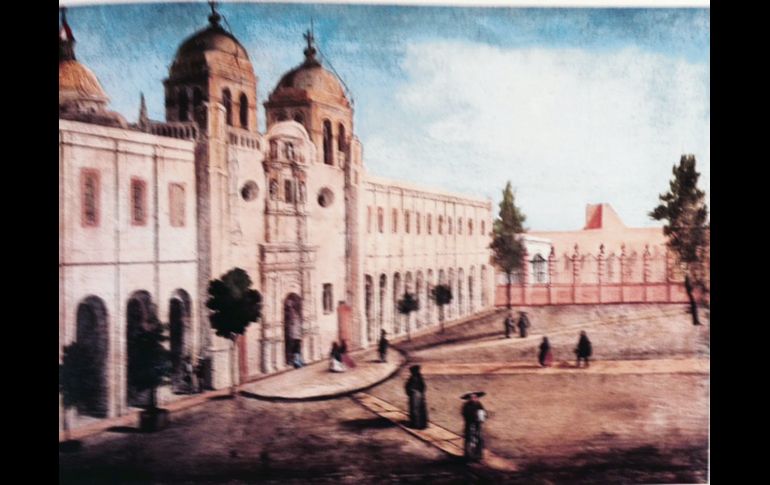 El Museo Regional de Guadalajara muestra (o mostraba) en uno de sus muros este lienzo en donde vemos el exterior del Monasterio Zapopano. También anónimo y que a juzgar por sus medidas y por el pincel del artista desconocido puede ser el par del cuadro que nos muestra el patio interior de tan noble como señorial recinto.