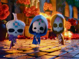 ‘Popo’, ‘Cate’ y ‘Petl’. Personajes centrales de “Sugar Skulls”. CORTESÍA / METACUBE