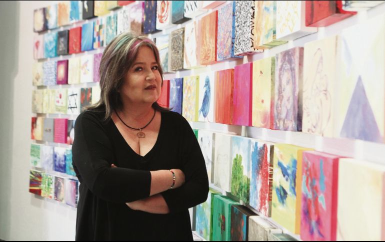 La artista pintó un día al año, desde el 2017 al 2018. EL INFORMADOR / E. Barrera