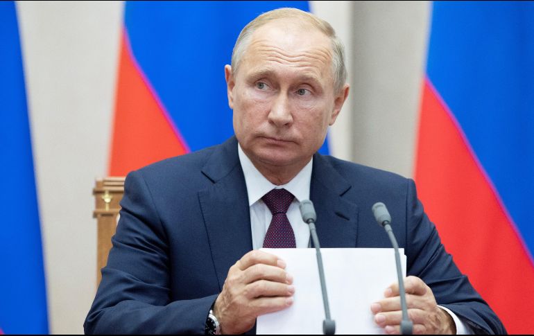 Putin recordó que ''todo empezó'' en EU con los ataques armados perpetrados contra escuelas o universidades, en alusión a tragedias como la ocurrida en 1999 en la escuela secundaria de Columbine. EFE / P. Golovkin