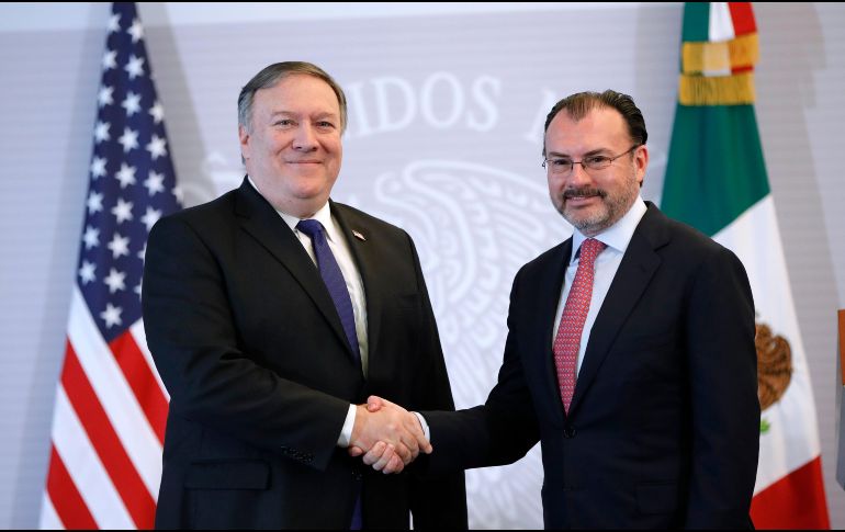 En conferencia de prensa conjunta con el canciller mexicano, Pompeo replica que 