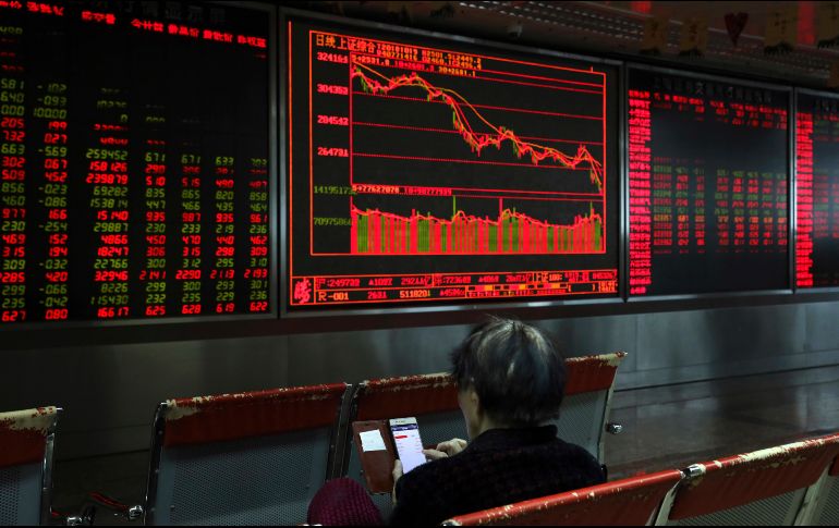 El mercado mexicano mostró una mínima caída semanal de 6.6 puntos. AP/N. Guan