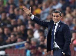 Valverde no podrá contar con Messi para el Clásico ante el Real Madrid la próxima semana. EFE/A. Estévez