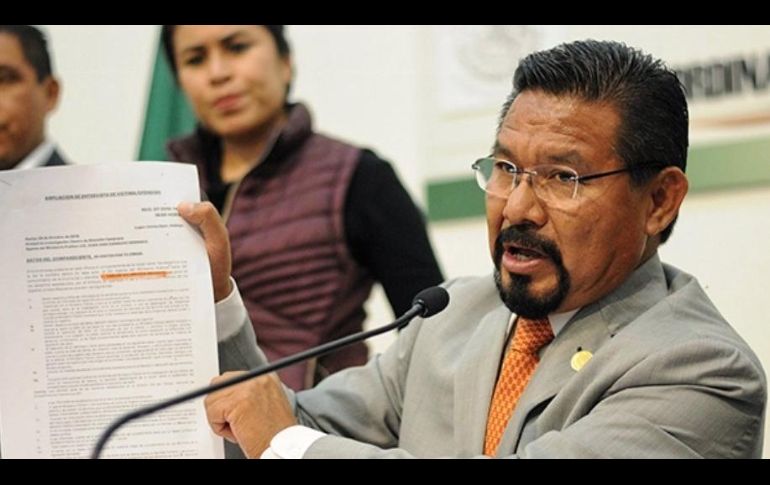 Charrez aseguró que no había sido notificado de la solicitud de procedencia que pidió la Procuraduría hidalguense. ESPECIAL