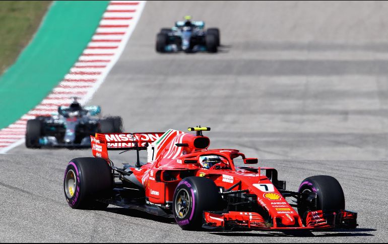 Raikkonen se apunta su vigésima primera victoria en el Mundial de Fórmula Uno. AFP/M. Thompson