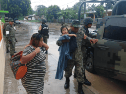 Protección Civil estatal recomendó a los veracruzanos extremar precauciones. TWITTER / @SEDENAmx