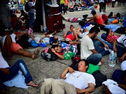 Llega caravana de migrantes a Tapachula