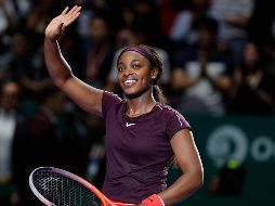 Las dos jugadoras, novatas en esta competencia, lucharon hasta la extenuación, con grandes intercambios desde el fondo de la pista. AP / V. Thian