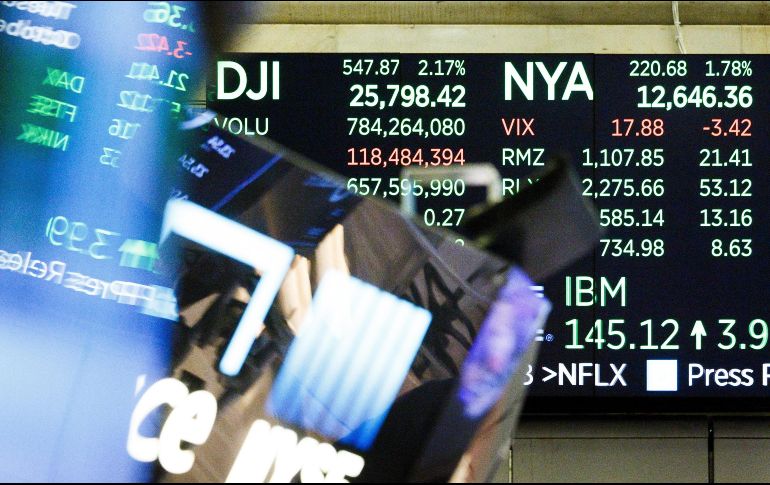 Wall Street vivió una jornada agitada, influenciada por tensiones geopolíticas internacionales y la incertidumbre que despierta la temporada de resultados empresariales. EFE / ARCHIVO