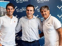 En un acto realizado en la sede de Rafa Nadal Academy by Movistar en Mallorca, el tenista explicó que se trata de la primera expansión mundial de este proyecto. EFE / C. Cladera