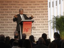 López Obrador en su intervención en México Cumbre de Negocios. EL INFORMADOR / A. Camacho