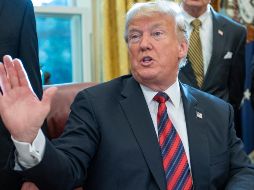 Trump reiteró que no se inclina por restringir la venta de armas a Riad. EFE/R. Sachs