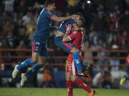 El portero Juan Pablo Carrizo  detuvo el último penalti a Víctor Guzmán. MEXSPORT/J. Ramírez