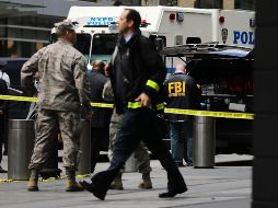En el área de Columbus Circle, se pudieron observar numerosos miembros de las fuerzas del orden que investigaban el asunto. AFP / S. Platt