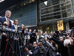 El alcalde Bill de Blasio ofrece una conferencia de prensa tras los hechos de este día en Nueva York. AFP / S. Platt