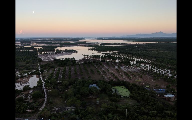 Afectaciones en Nayarit en un sobrevuelo de este jueves. FACEBOOK@Protección Civil y Bomberos de Nayarit