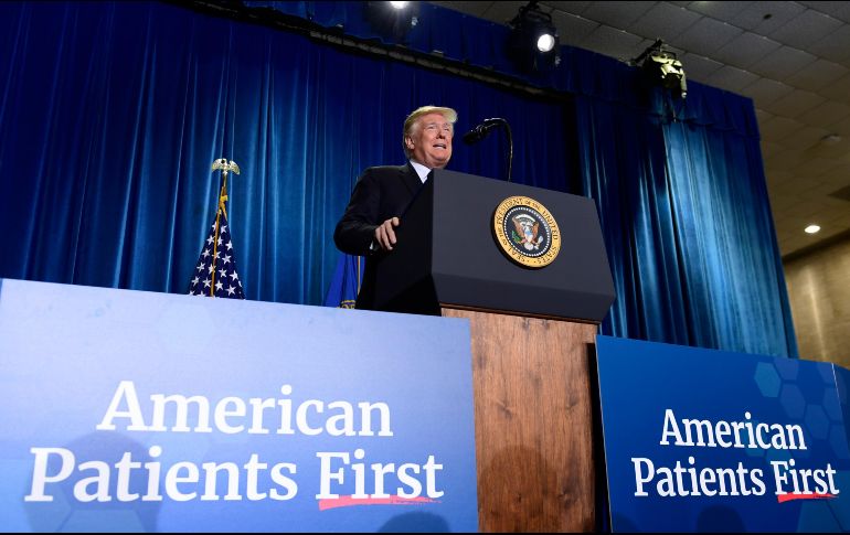 En mayo pasado, Trump adelantó que planeaba presionar a las farmacéuticas para que abaraten sus productos en EU. AP/S. Walsh
