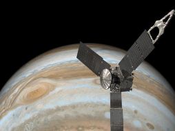 La fotografía fue capturada por la sonda espacial Juno de la NASA. TWITTER / @NASAJuno