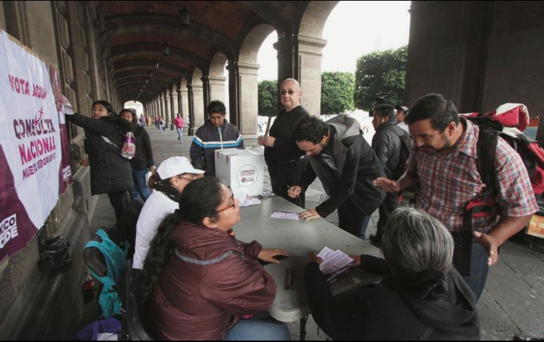 Hoy termina la votación para decidir el futuro del Nuevo Aeropuerto de la Ciudad de México. EL UNIVERSAL