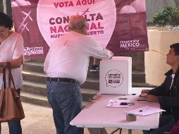 Durante el tercer día de Consulta Nacional sobre el Nuevo Aeropuerto Internacional de México, hubo una participación constante por parte de los ciudadanos de regiomontanos. NOTIMEX/G. Rodríguez