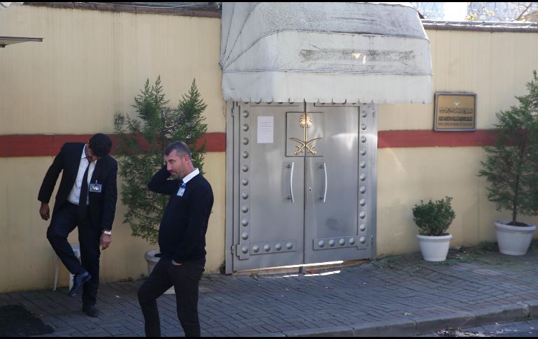 Consulado árabe en Estambul. El canciller saudita Adel al-Jubeir señaló que Riad se encargará de juzgar a los sospechosos. AP/L. Pitarakis