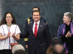 El Presidente señaló que es amplio el catálogo de acciones y obras de los galardonados. SUN/L. Godínez