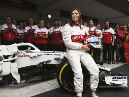 La piloto de pruebas de Sauber se mostró satisfecha tras conducir un coche de la Fórmula Uno. EFE