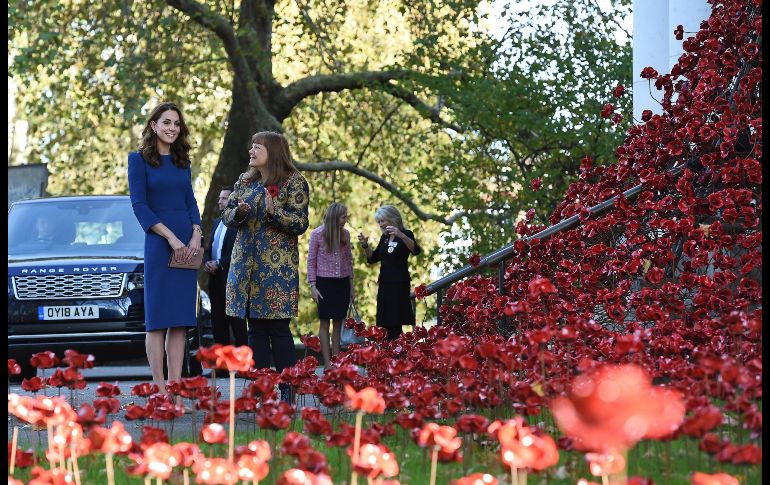 La duquesa de Cambridge visita el Museo Imperial de la Guerra en Londres, Reino Unido. EFE / A. Rain