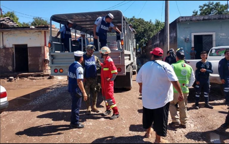 La Marina-Armada de México aseguró que seguirá apoyando a la ciudadanía en situación de peligro. TWITTER/@LUISFELIPE_P