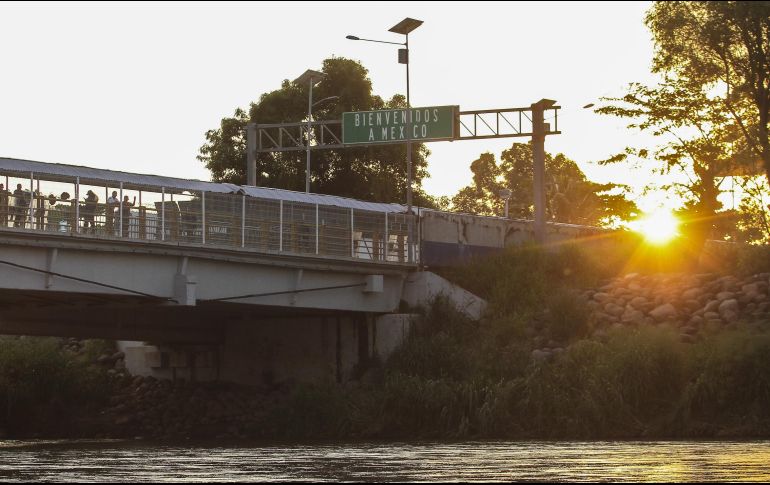 Este miércoles ingresó de manera ordenada a México un grupo de migrantes por el Puente Rodolfo Robles. NTX / A. Monroy