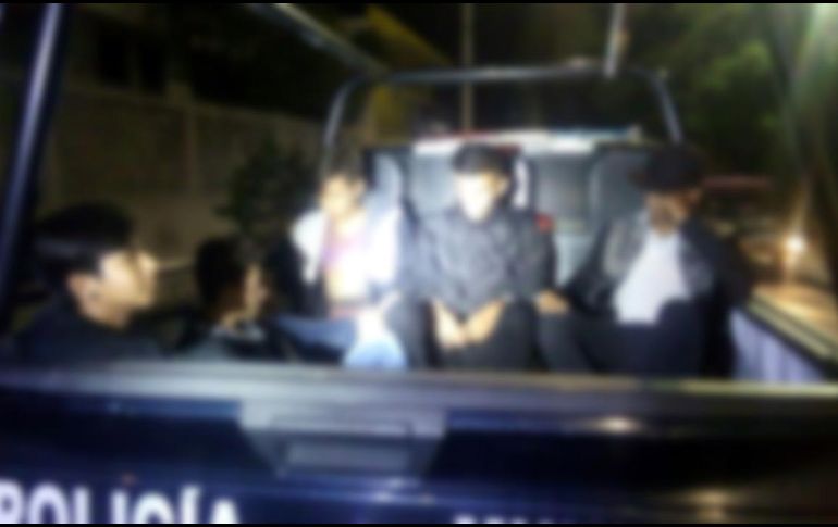 Los asegurados, en su mayoría menores de edad, hacían disturbios en zonas como Parques de Tesistán, Tabachines, La Martinica y Paraísos del Colli. ESPECIAL/Policía de Zapopan