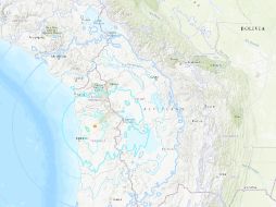 El movimiento telúrico se percibió en las regiones de Antofagasta, Arica y Parinacota. ESPECIAL/USGS