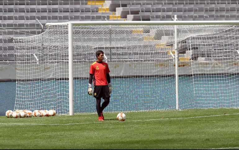 Felipe López, portero. Ganar es lo único que le queda al equipo tapatío, esta noche en San Luis. EL INFORMADOR/E. Barrera