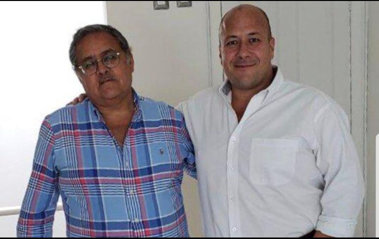 Nicolás Vega Pedroza, representante del Comisariado Ejidal del Zapote, se reunió con Alfaro. CORTESÍA ENRIQUE ALFARO