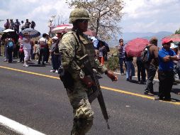 De los tres mil 200 efectivos que arribaron a la Base Militar ubicada en la zona continental de Isla Mujeres, mil elementos se desplegarán en puntos específicos de Cancún. NTX/ARCHIVO
